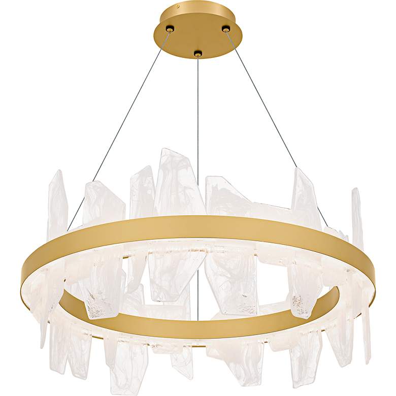 Image 4 Aurelia Integrated LED Soft Gold Chandelier more views