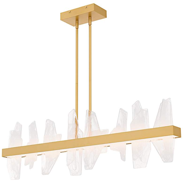 Image 1 Aurelia Integrated LED Soft Gold Linear Chandelier