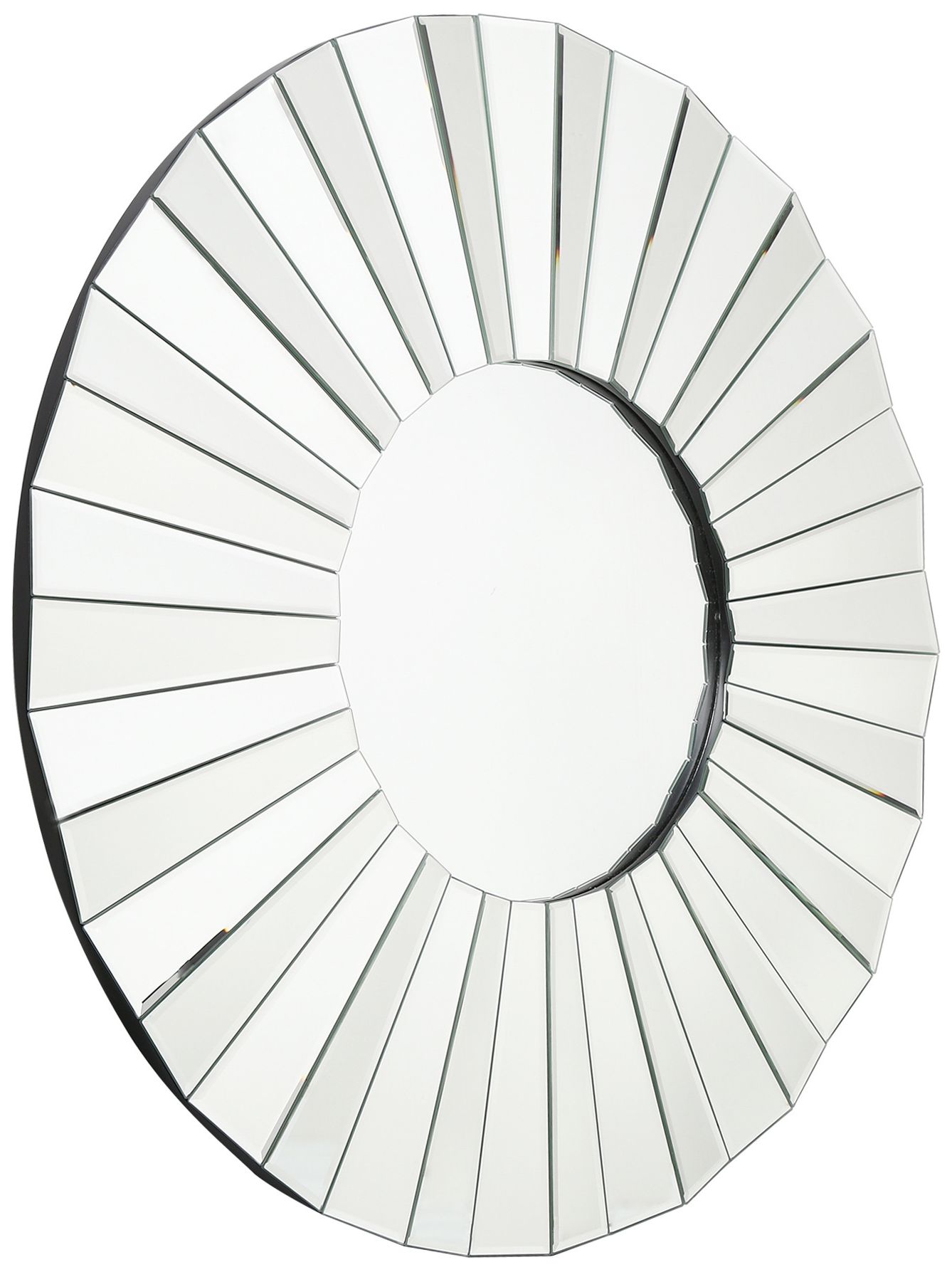 Image 3 Aurelis Modern Round 35.4" Silver Wall Mirror more views