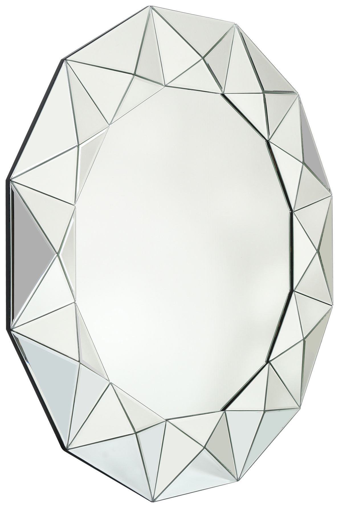 Image 2 Aurelis Modern Round 39" Silver Wall Mirror more views