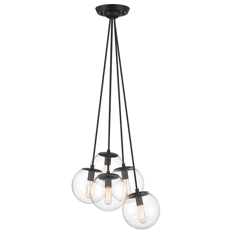 Image 1 Auresa 22 1/4" Wide Coal Multi-Light Pendant