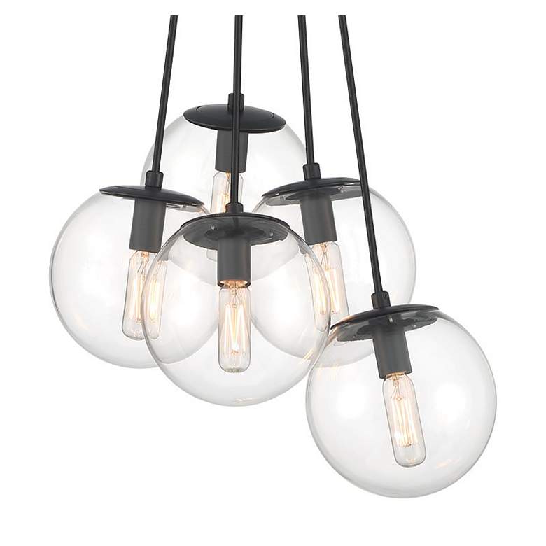 Image 2 Auresa 22 1/4" Wide Coal Multi-Light Pendant more views