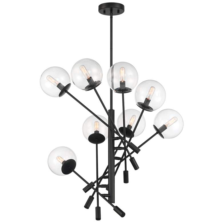 Image 1 Auresa 32" Wide Coal 8-Light Pendant