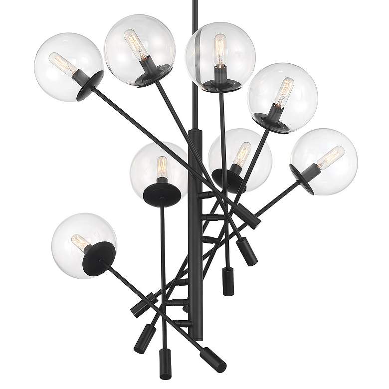 Image 2 Auresa 32" Wide Coal 8-Light Pendant more views