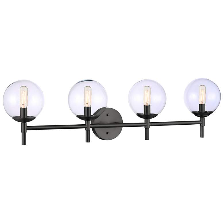 Image 1 Auresa 35 1/2" Wide Coal 4-Light Bath Light