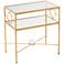 Auric Orbit 23 3/4" Wide Gold Leaf Accent Table