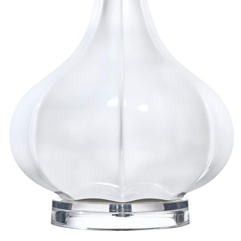 Aurion Fluted Ceramic Gourd Table Lamp more views