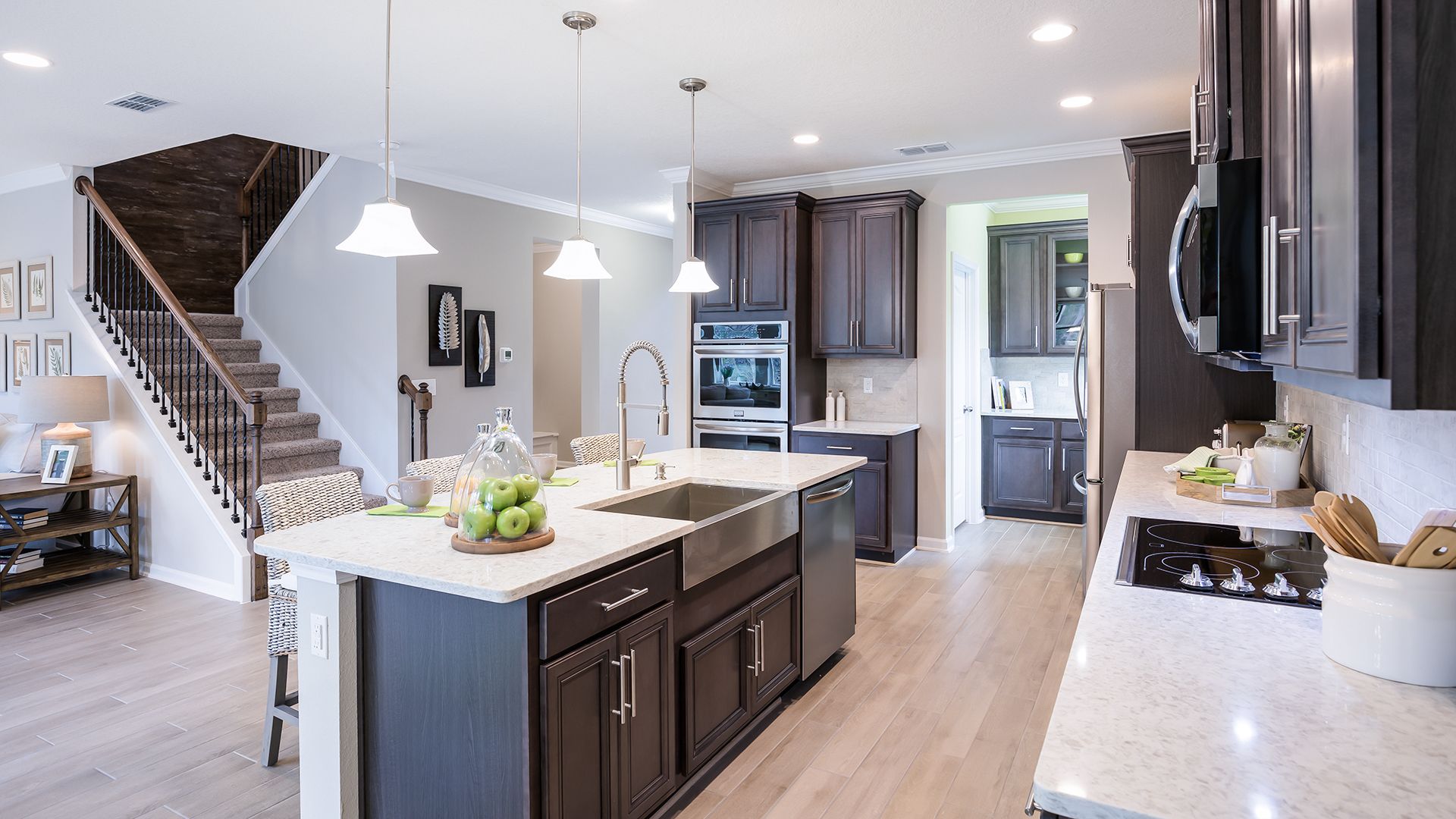 Image 2 Aurora 1 Light 8" Wide Oil Rubbed Bronze Pendant Light more views