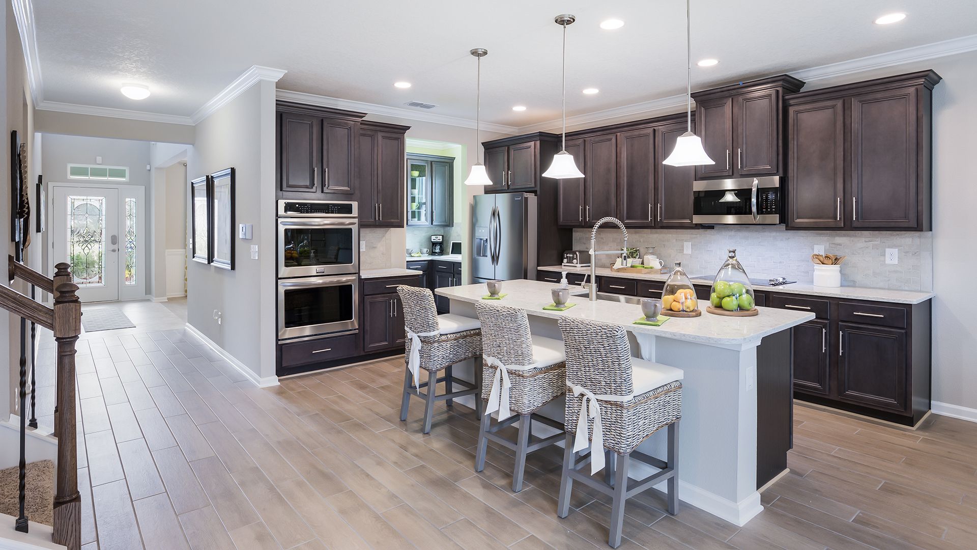 Image 3 Aurora 1 Light 8" Wide Oil Rubbed Bronze Pendant Light more views