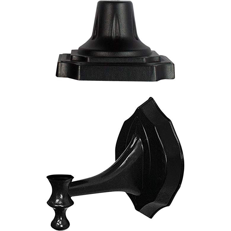 Image 3 Aurora 13" High Black Solar LED Outdoor Light more views