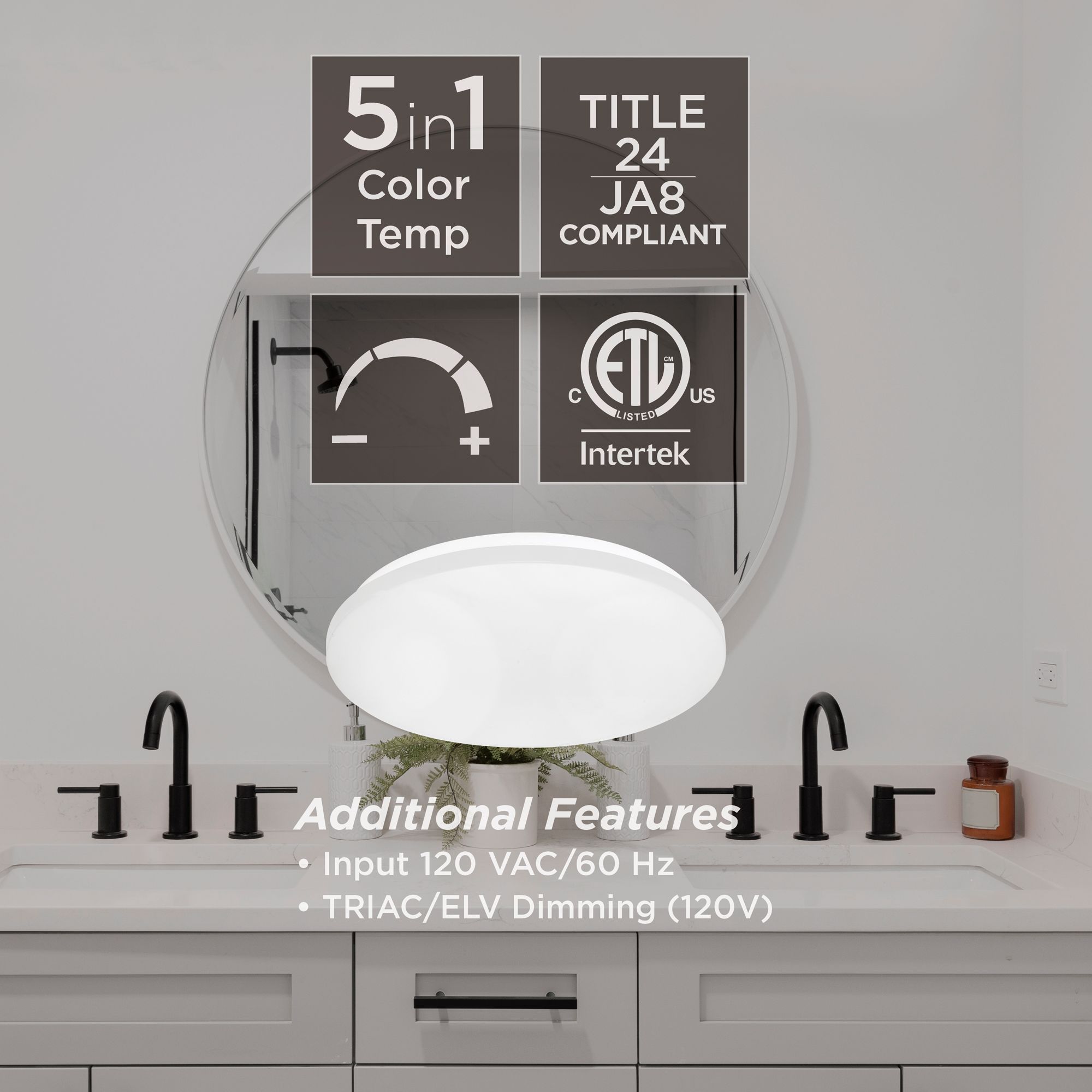 Image 6 Aurora 13" Wide White 18W LED Flush Mount more views