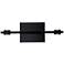 Aurora 14.7" Satin Brushed Black Wall Mount