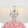 5_Aurora 17 1/4" High Pink Hearts Ceramic Table Lamp more views