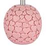 7_Aurora 17 1/4" High Pink Hearts Ceramic Table Lamp more views