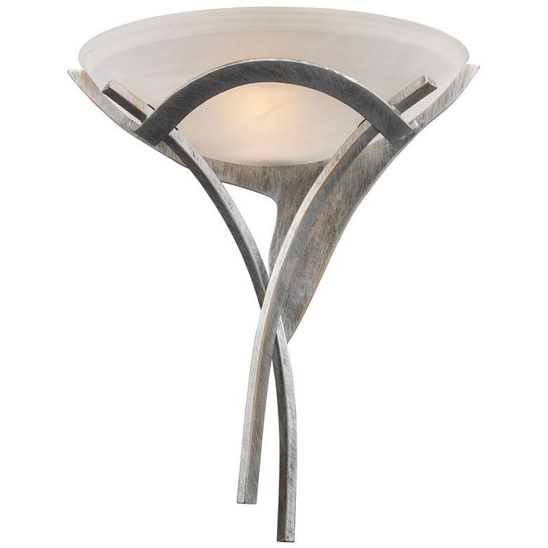 Image 1 Aurora 18 inch High 1-Light Sconce - Tarnished Silver