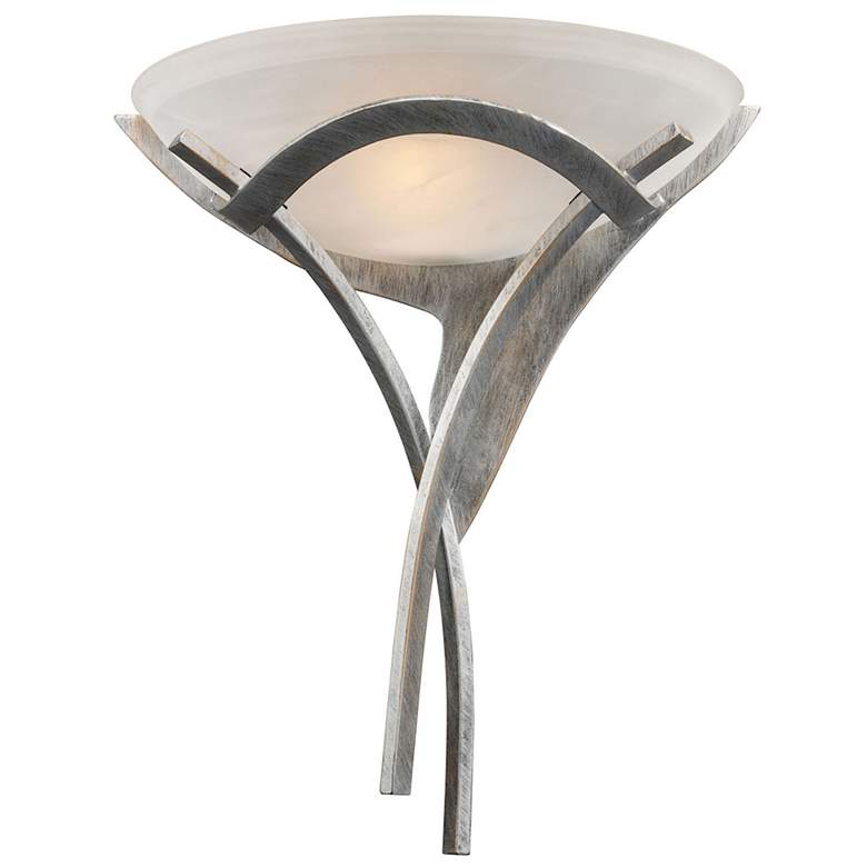 Image 1 Aurora 18 inch High 1-Light Sconce - Tarnished Silver