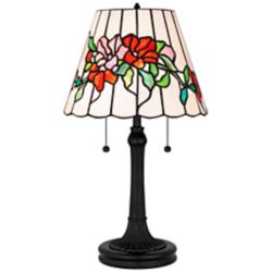 Aurora 2-Light Matte Black Table Lamp