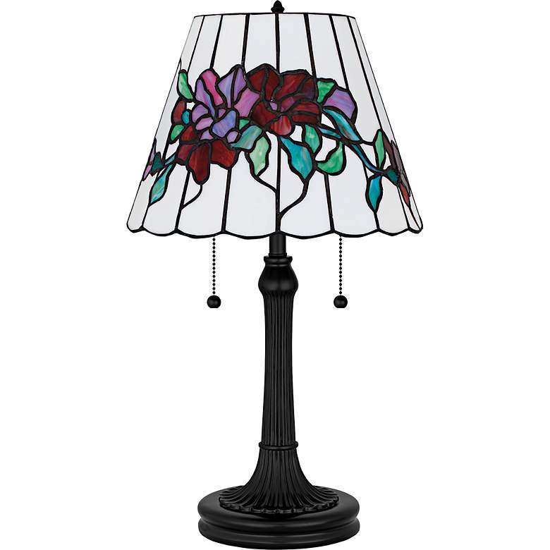 Image 2 Aurora 2-Light Matte Black Table Lamp more views