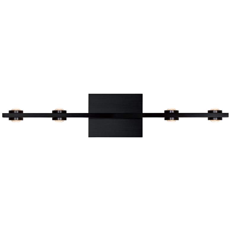 Image 1 Aurora 24.5 inch Satin Brushed Black Wall Mount