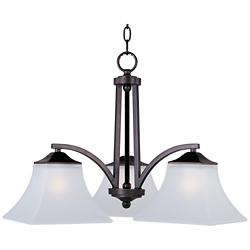 Aurora 3-Light 22.5" Wide Oil Rubbed Bronze Chandelier