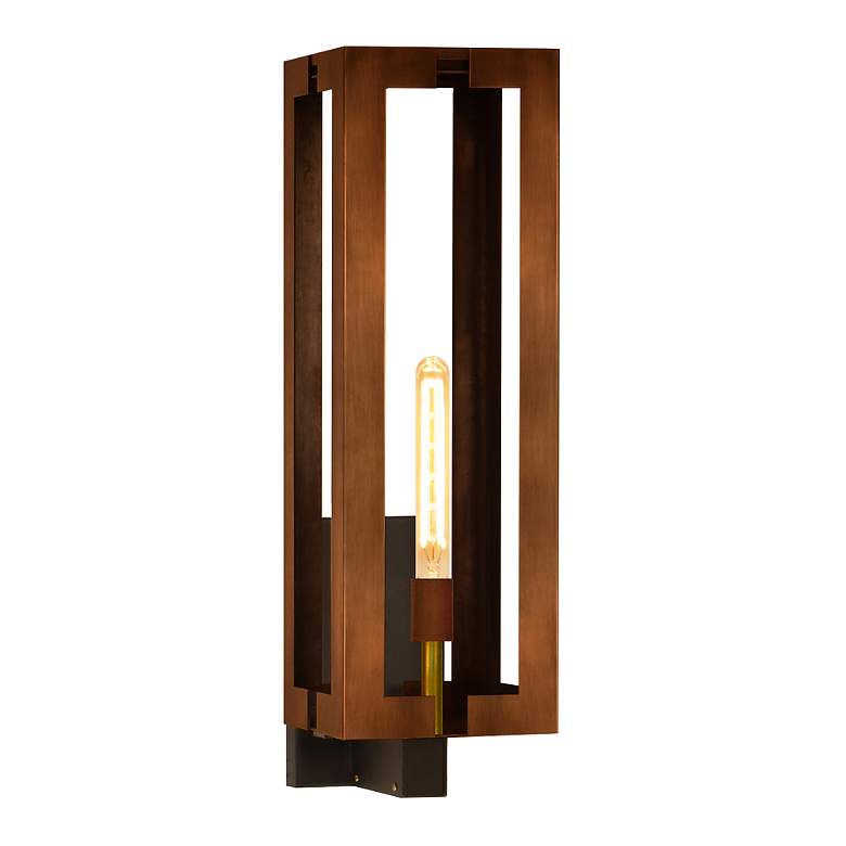Image 1 Aurora 32 1/2" High Antique Copper Outdoor Wall Light