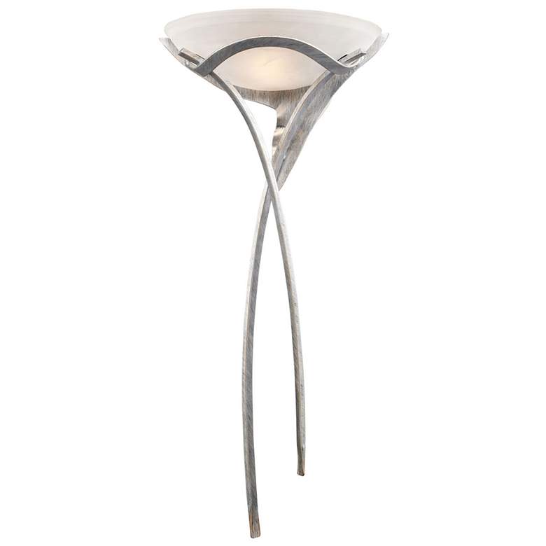 Image 1 Aurora 38 inch High 1-Light Sconce - Tarnished Silver