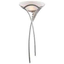 Aurora 38&quot; High 1-Light Sconce - Tarnished Silver