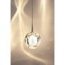 4_Aurora 4 1/2" Wide Chrome LED Mini Pendant w/ Clear Glass more views