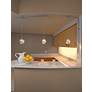 5_Aurora 4 1/2" Wide Chrome LED Mini Pendant w/ Clear Glass more views