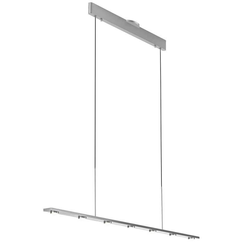 Image 1 Aurora 51.3" Brushed Aluminum Linear Pendant