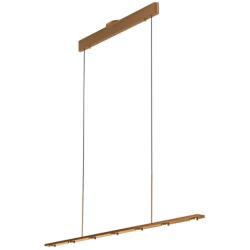 Aurora 51.3&quot; Brushed Champagne Linear Pendant