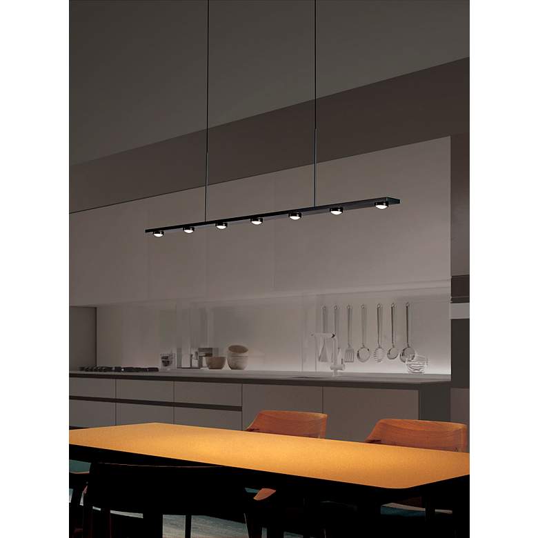 Image 3 Aurora 51.3" Brushed Champagne Linear Pendant more views