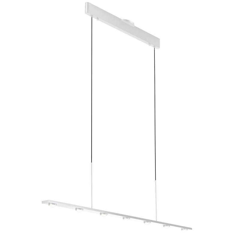 Image 1 Aurora 51.3" Matte White Linear Pendant