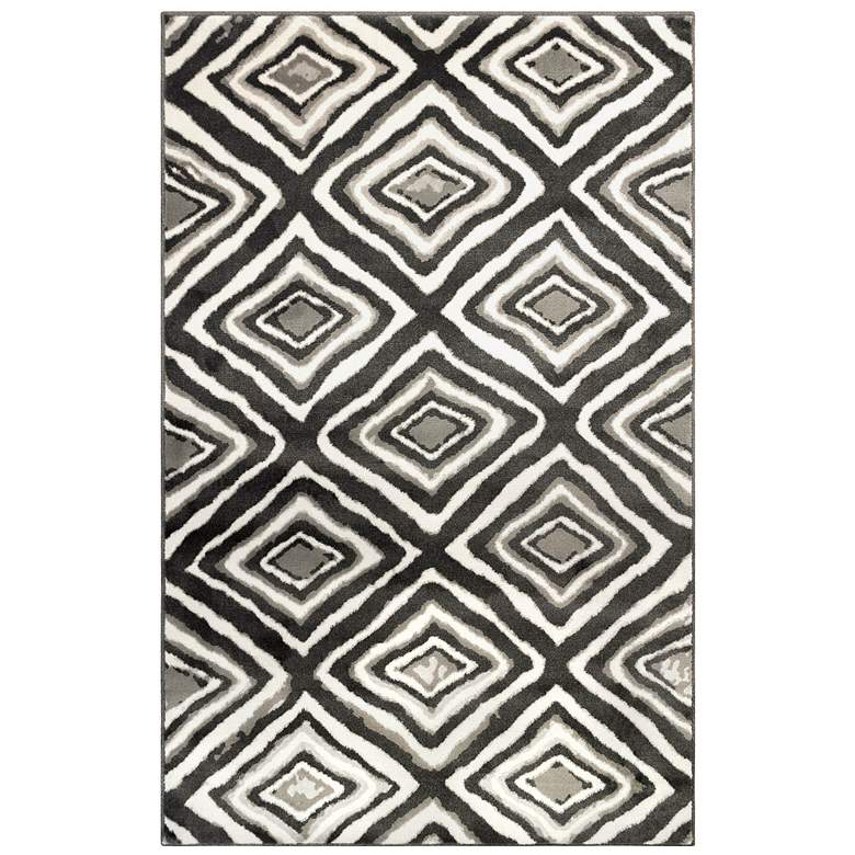 Image 2 Aurora Chora 285047 5&#39;3 inchx7&#39;6 inch Gray Rectangular Area Rug