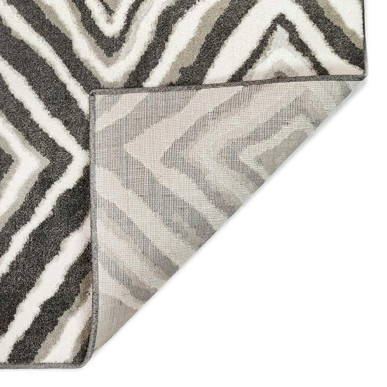 Image 5 Aurora Chora 285047 5&#39;3 inchx7&#39;6 inch Gray Rectangular Area Rug more views