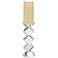 Aurora Diamond 9 3/4" High Crystal Pillar Candle Holder