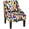 Aurora Multicolor Swoop Arm Chair