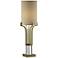Aurora Soft Brass and Crystal Uplight Table Lamp