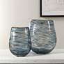1_Aurora Swirl Set of 2 Glass Vases