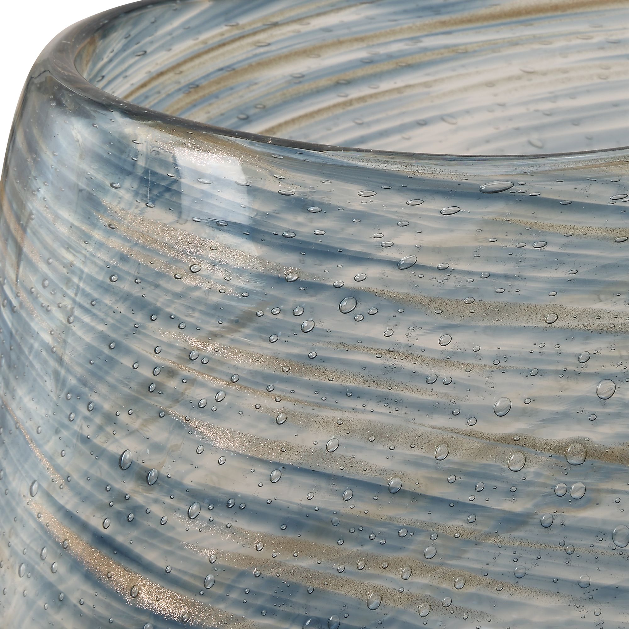 Image 4 Aurora Swirl Set of 2 Glass Vases more views