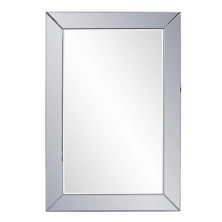 Image 3 Auryn Smoke Gray 30 3/4" x 45 1/2" Rectangular Wall Mirror more views