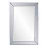 3_Auryn Smoke Gray 30 3/4" x 45 1/2" Rectangular Wall Mirror more views