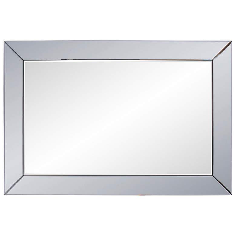 Image 7 Auryn Smoke Gray 30 3/4" x 45 1/2" Rectangular Wall Mirror more views