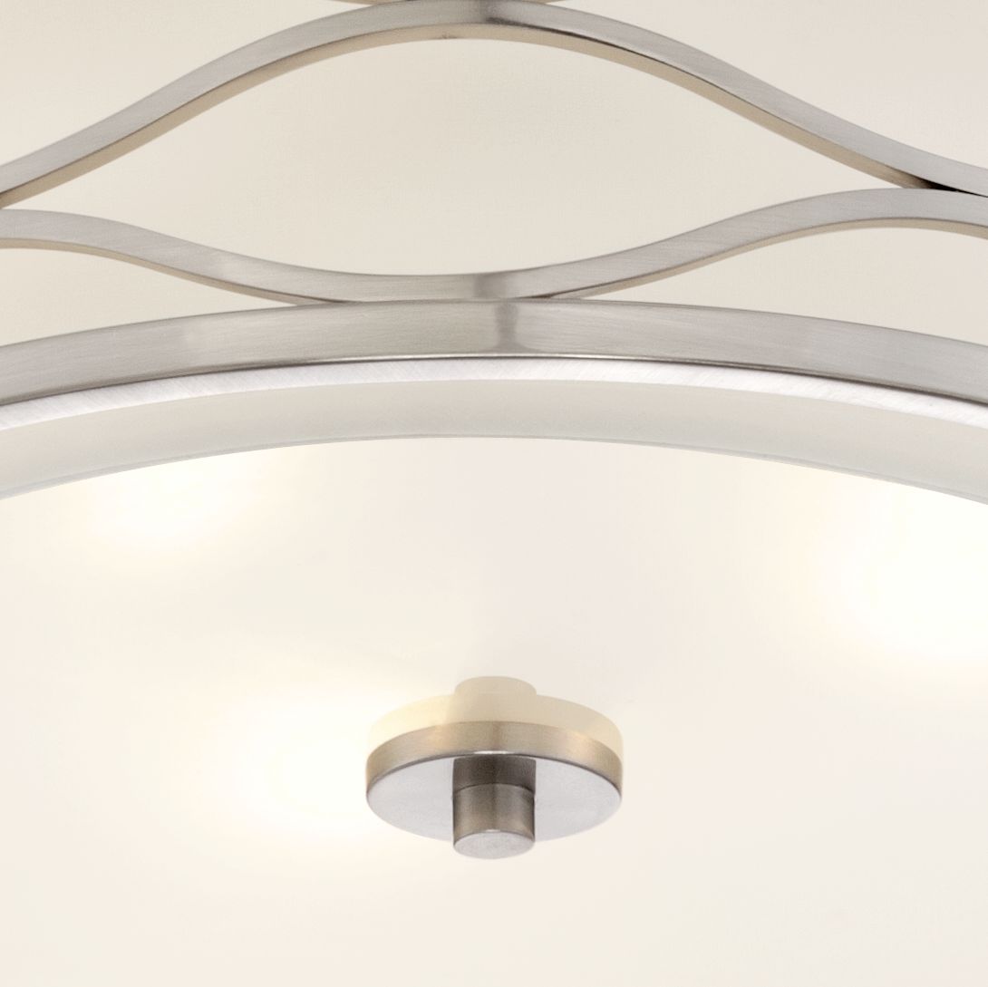 Austen 16" Wide Brushed Nickel Ceiling Light 8F763 Lamps Plus
