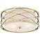 Austen 16" Wide Plated Gold Ceiling Light