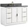 Austen 49" Wide White with Gray Quartz Single Sink Vanity