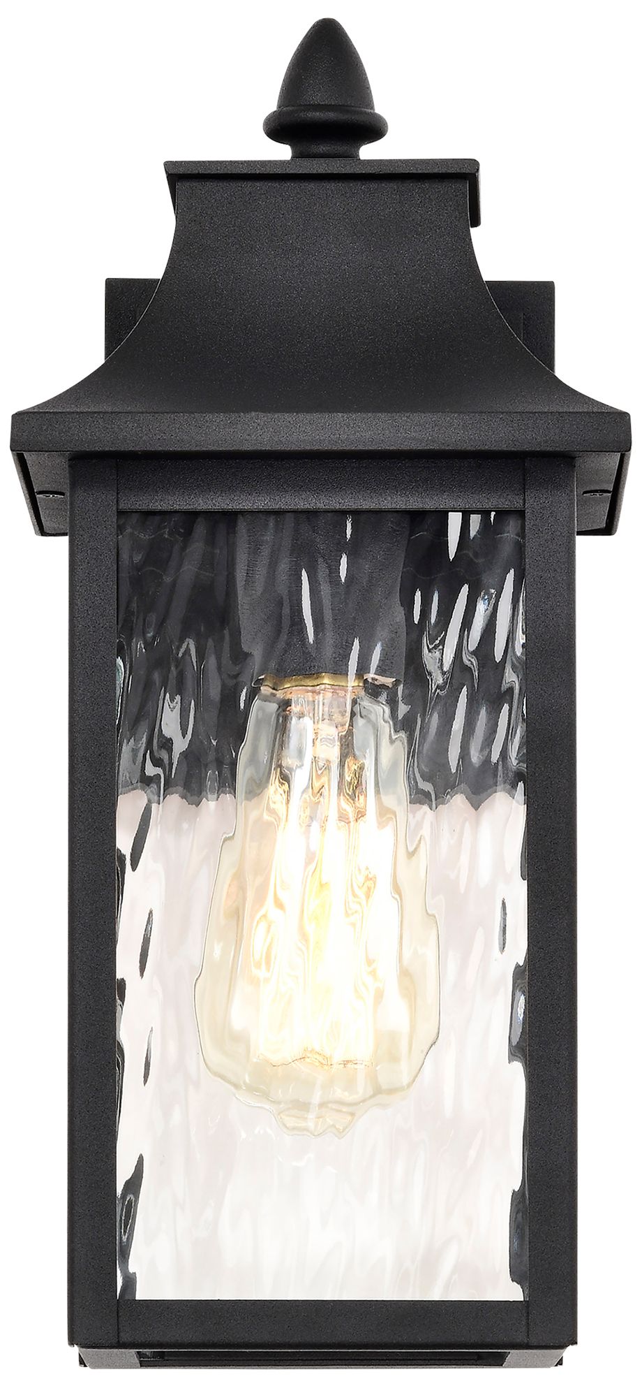 Image 4 Austen Outdoor Small Wall Lantern; 1 Light; Matte Black Finish more views