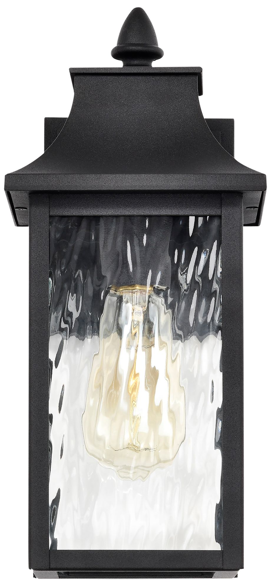 Image 5 Austen Outdoor Small Wall Lantern; 1 Light; Matte Black Finish more views