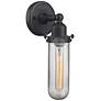 1_Austere Centri 13" High Matte Black LED Wall Sconce