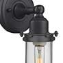 2_Austere Centri 13" High Matte Black LED Wall Sconce more views